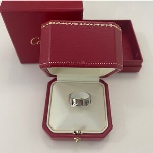 18K White Gold Love Ring: Cartier